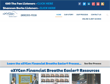 Tablet Screenshot of oxygenfinancial.net